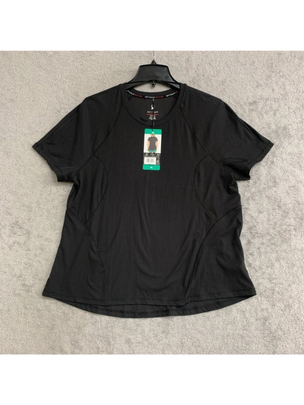 Spyder Active Women's XL Black Performance T-Shirt With UPF 50+  L1463 - Picture 3 of 11